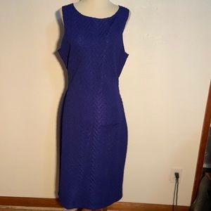 SNAP blue dress cut out back